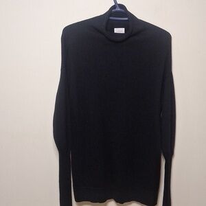 Aritzia Wilfred Merino Wool Montpellier Black Mock Neck Sweater Size S